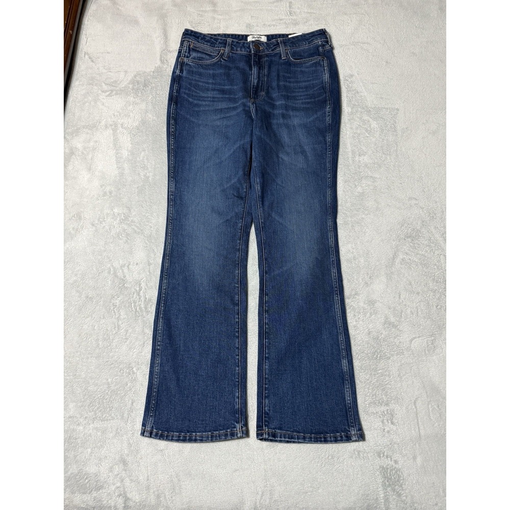 Wrangler Retro Womens 32x31 High Rise Boot Jeans Blue Bootcut Western Cowgirl